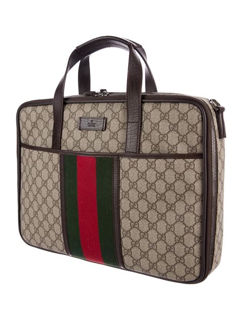 gucci laptoptasche|gucci laptop briefcase.